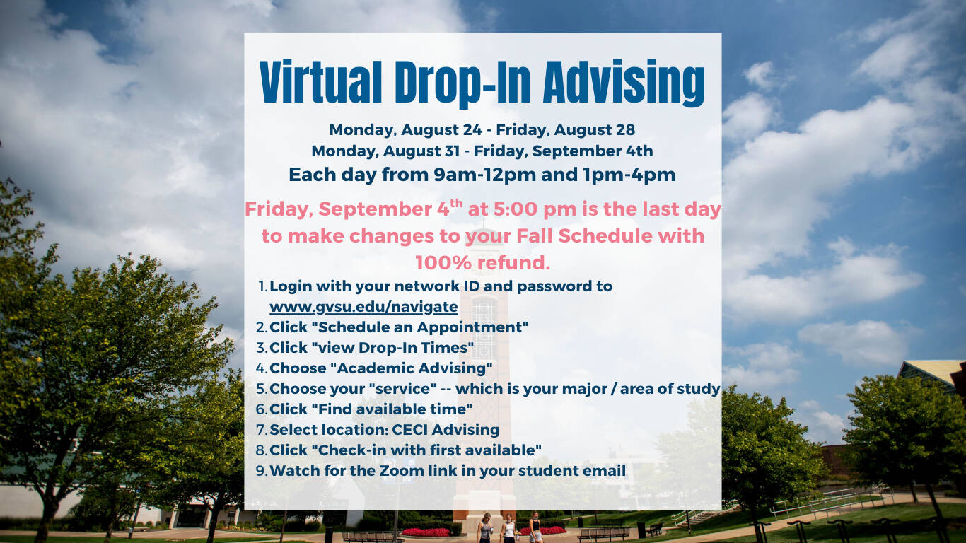 Virtual Drop In Advising